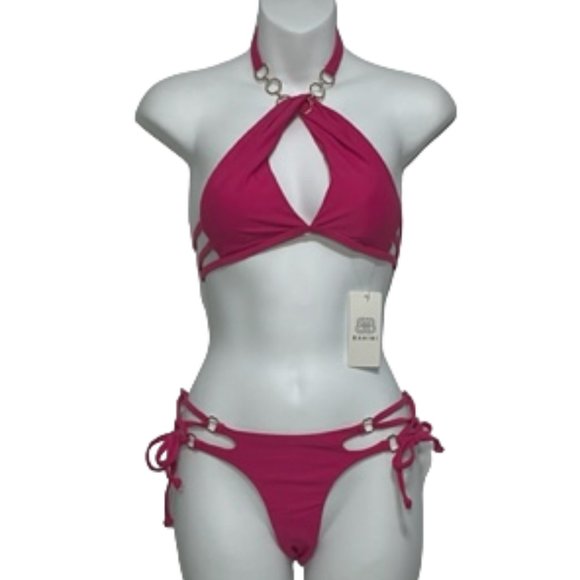 Bahimi Other - BAHIMI Hot Pink Bikini Size: Top - Small, Bottom - X-Small  NWT